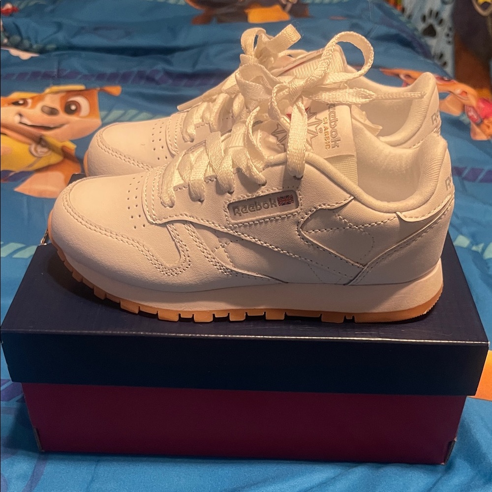 Reebok Kids Classic White Sneakers